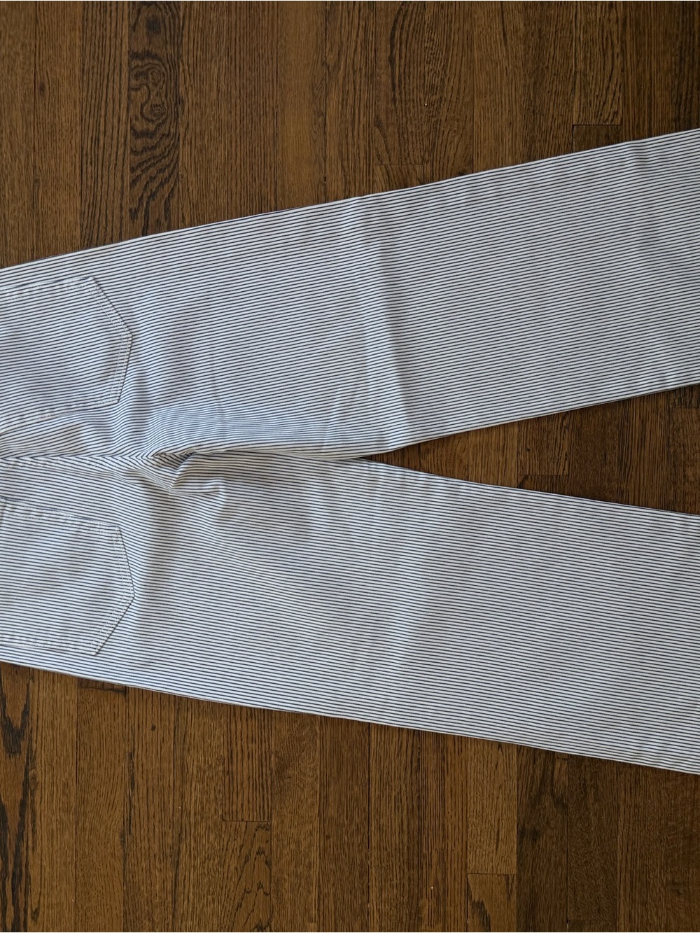 New with tags. Just Black White and Black Pinstripe Wide Leg Pants - Picture 8 of 9